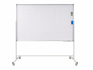 Bảng từ trắng kẻ ô ly có chân di động 1 mặt
