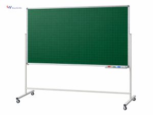 Bảng từ xanh kẻ ô ly có chân di động 1 mặt