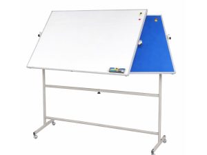Bảng di động lật 2 mặt trắng/xanh